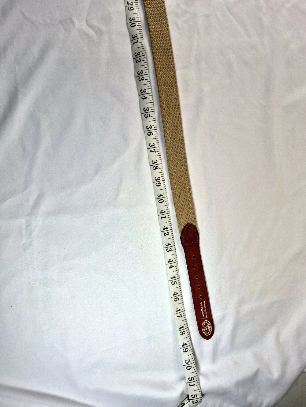 NWOT Leather Man Ltd Nautical Signal Flag Belt - Made in USA Size 46 Unisex